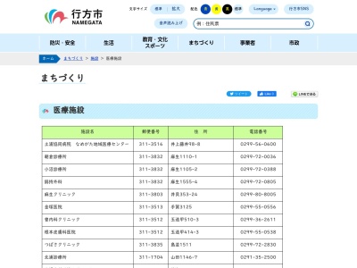 医療法人社団　鵠生会　曽内科クリニック(茨城県行方市玉造甲５１０－３)