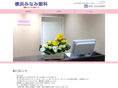 横浜みなみ眼科(神奈川県横浜市西区南幸１－５－１　相鉄ジョイナス地下１Ｆ)