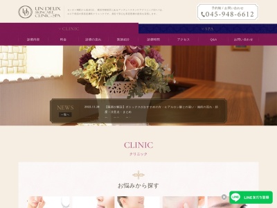 アンデュースキンケアクリニック(神奈川県横浜市都筑区茅ケ崎中央50-17C・MPort9F)